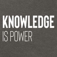 Knowledge Is Power Gift Cotton Canvas Backpack