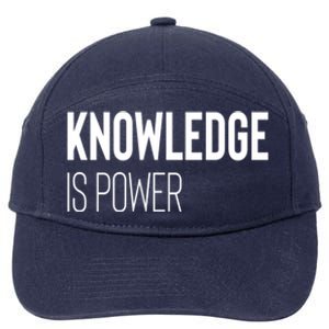 Knowledge Is Power Gift 7-Panel Snapback Hat