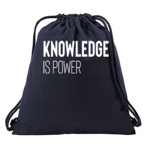 Knowledge Is Power Gift Drawstring Bag