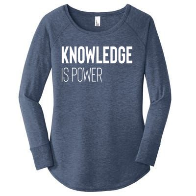 Knowledge Is Power Gift Women's Perfect Tri Tunic Long Sleeve Shirt