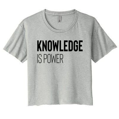 Knowledge Is Power Gift Women's Crop Top Tee