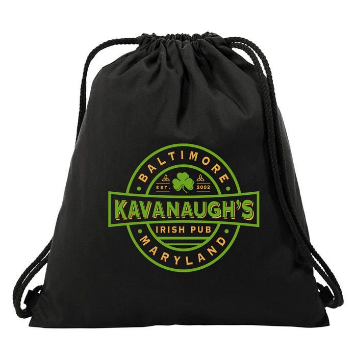 KavanaughS Irish Pub Drawstring Bag