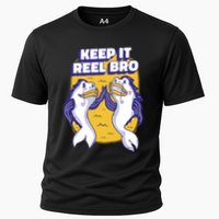 Keep It Reel Bro Funny Fishing Cooling Performance Crew T-Shirt