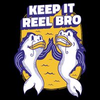 Keep It Reel Bro Funny Fishing Cooling Performance Crew T-Shirt