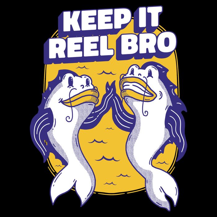 Keep It Reel Bro Funny Fishing Cooling Performance Crew T-Shirt