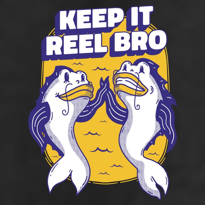 Keep It Reel Bro Funny Fishing Adult Drive Performance Visor