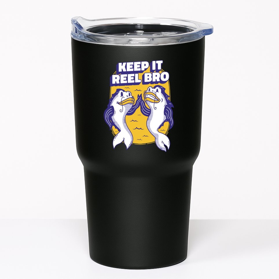 Keep It Reel Bro Funny Fishing Tumbler