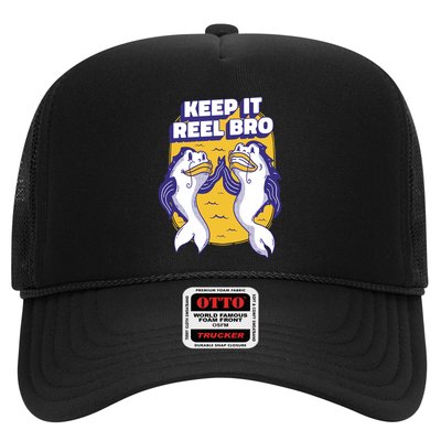 Keep It Reel Bro Funny Fishing Trucker Hat
