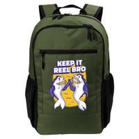 Keep It Reel Bro Funny Fishing Backpack