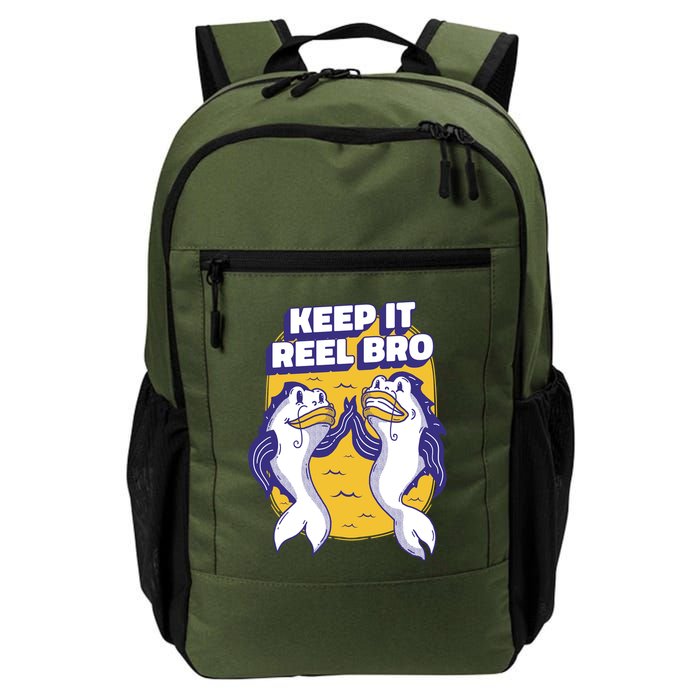 Keep It Reel Bro Funny Fishing Backpack