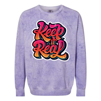 Keep It Real Graffiti Art Colorblast Crewneck Sweatshirt