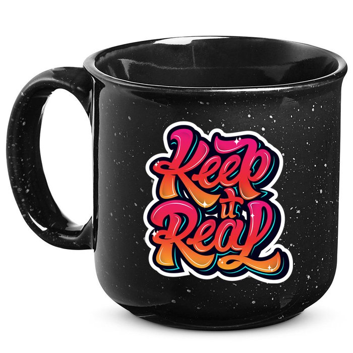 Keep It Real Graffiti Art 15oz Campfire Ceramic Mug