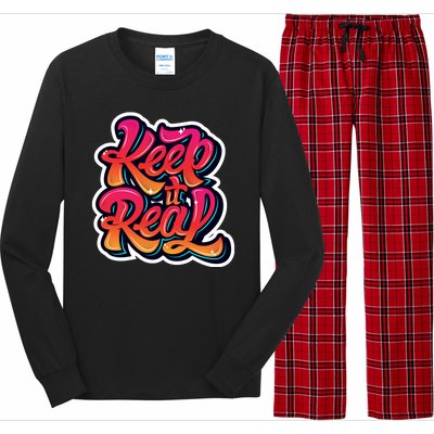 Keep It Real Graffiti Art Long Sleeve Pajama Set