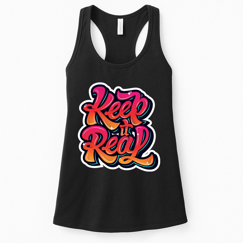 Keep It Real Graffiti Art Womens Tank Top