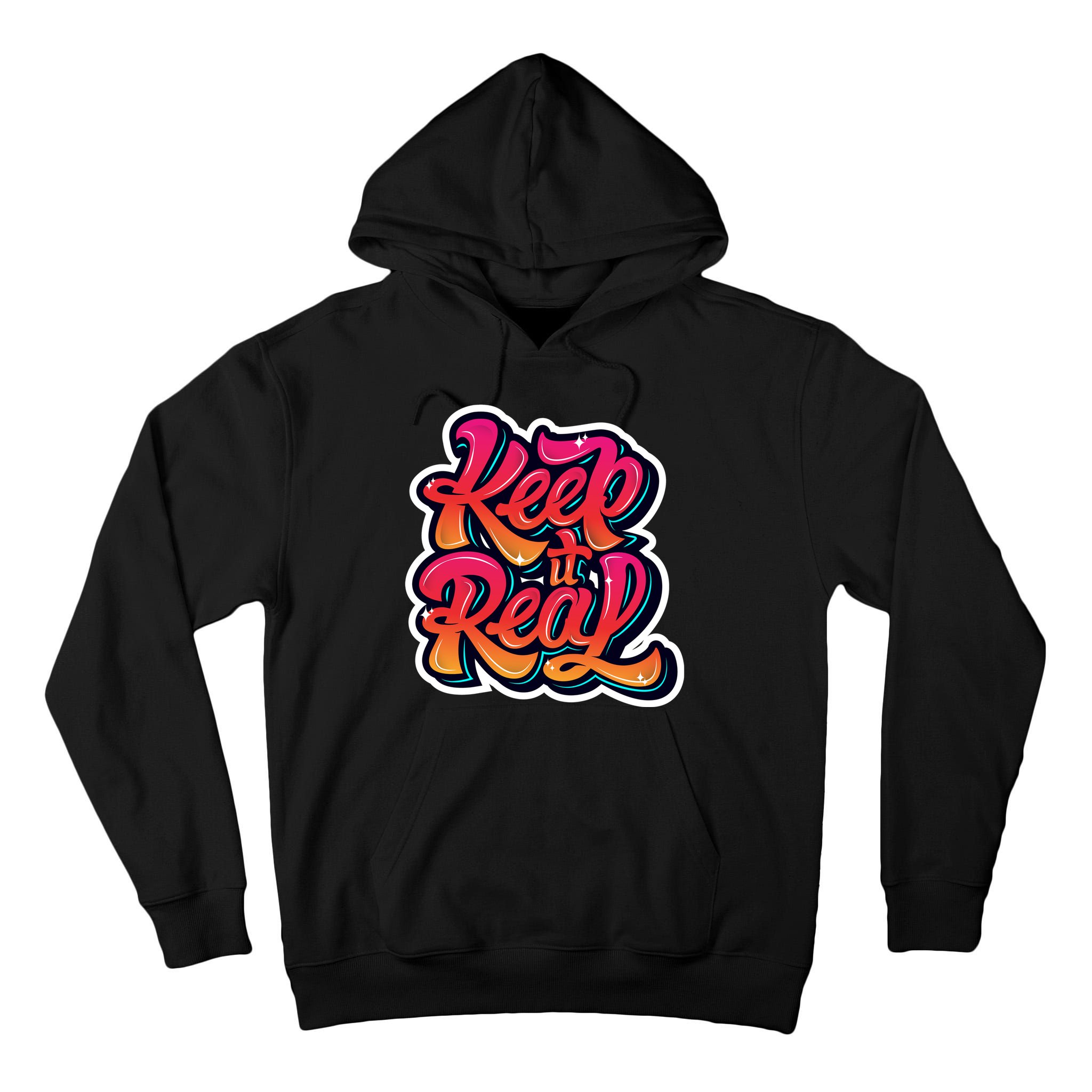 Keep It Real Graffiti Art Tall Hoodie
