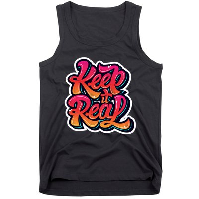 Keep It Real Graffiti Art Tank Top