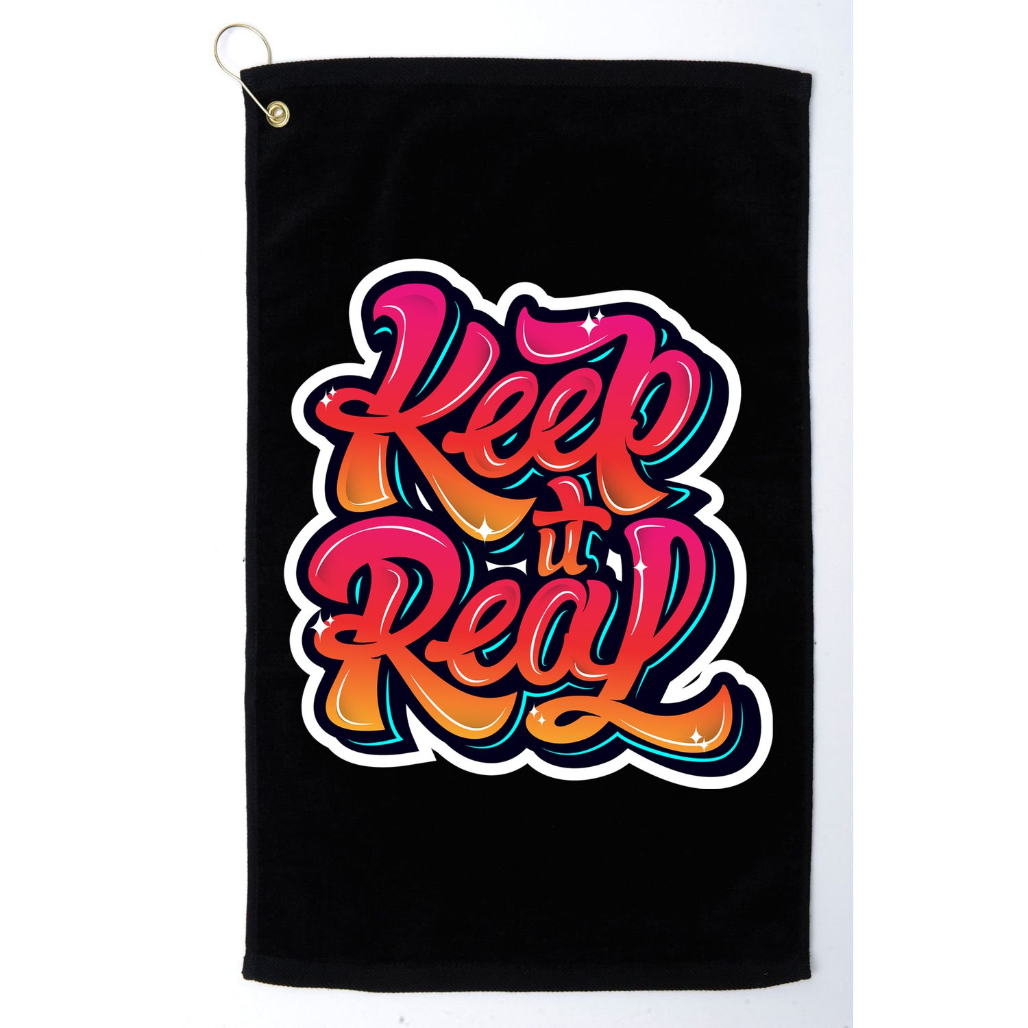 Keep It Real Graffiti Art Golf Towel