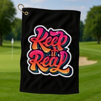 Keep It Real Graffiti Art Golf Towel