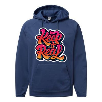 Keep It Real Graffiti Art Performance Fleece Hoodie