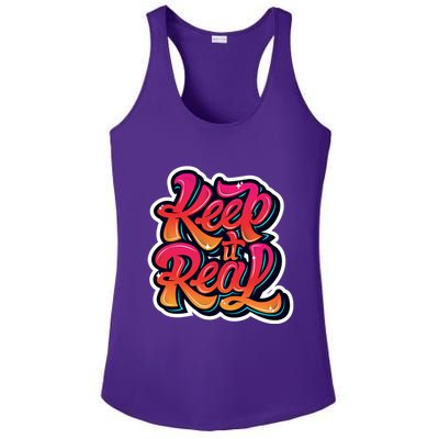 Keep It Real Graffiti Art Ladies PosiCharge Competitor Racerback Tank