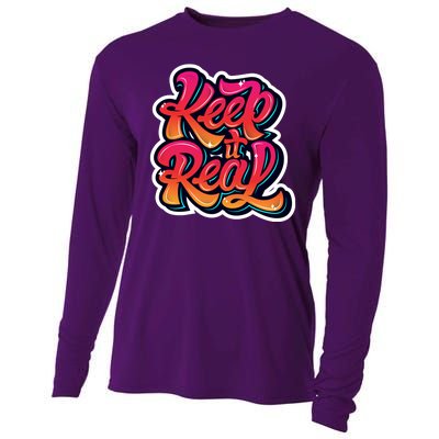 Keep It Real Graffiti Art Cooling Performance Long Sleeve Crew