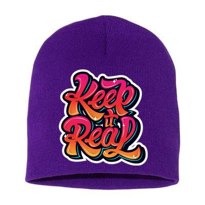 Keep It Real Graffiti Art Short Acrylic Beanie