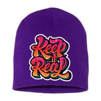 Keep It Real Graffiti Art Short Acrylic Beanie