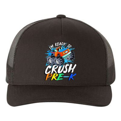 Kids Im Ready To Crush Pre K Monster Truck Prek Back To School Yupoong Adult 5-Panel Trucker Hat