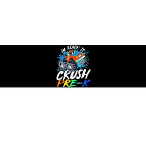 Kids Im Ready To Crush Pre K Monster Truck Prek Back To School Bumper Sticker