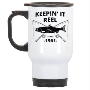 Keepin It Reel Fishing Birthday Gifts Day Stainless Steel Travel Mug