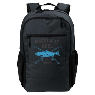 Keepin It Reel Since 1958 61st Birthday Fishing Gift Daily Commute Backpack