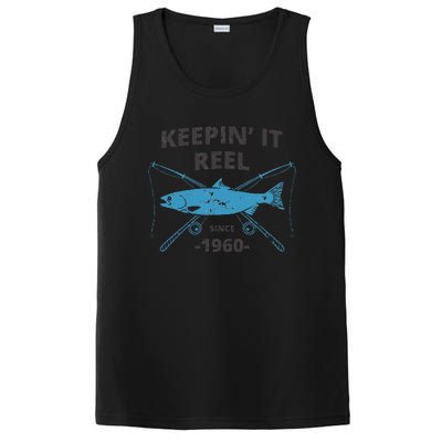 Keepin It Reel Since 1960 Fishing Gift 60th Birthday Gift PosiCharge Competitor Tank