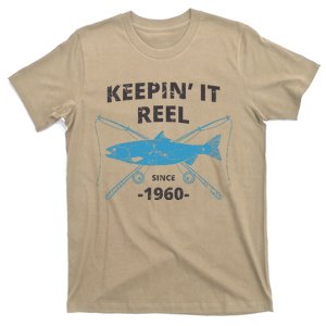 Keepin It Reel Since 1960 Fishing Gift 60th Birthday Gift T-Shirt