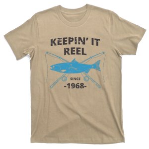 Keepin It Reel Since 1968 51st Birthday Fishing Gift Love T-Shirt