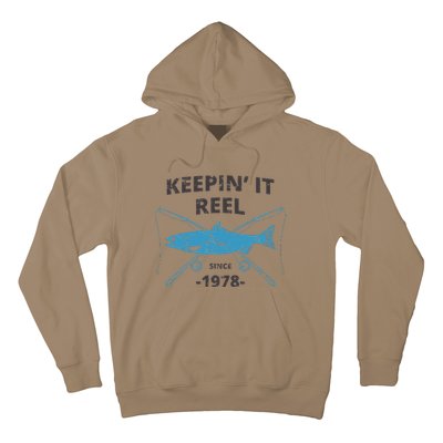 Keepin It Reel Since 1978 41st Birthday Fishing Gift Cute Hoodie