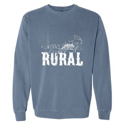 Keepin It Rural Country Country Farm Tractor Garment-Dyed Sweatshirt