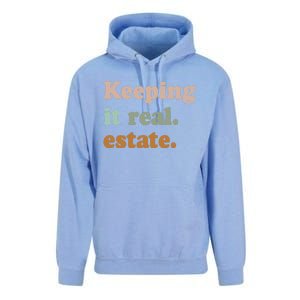 Keeping It Real Estate Funny Real Estate Agent Gift Unisex Surf Hoodie