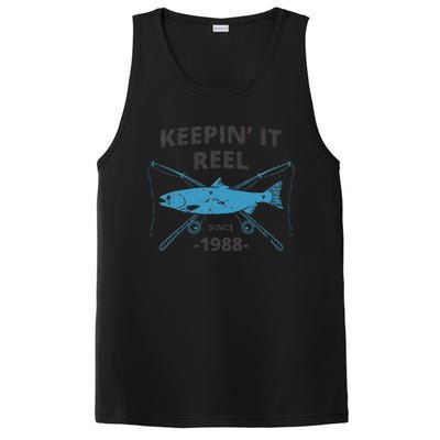 Keepin It Reel Since 1988 31st Birthday Fishing Gift PosiCharge Competitor Tank