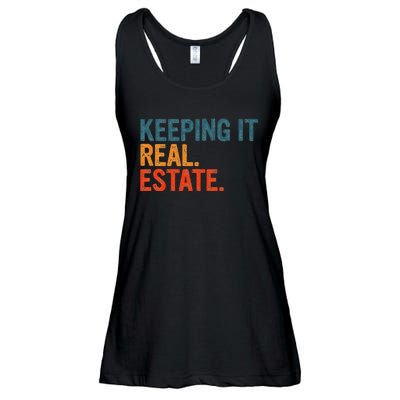 Keeping It Real Funny Real Estate Agent Ladies Essential Flowy Tank