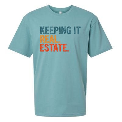 Keeping It Real Funny Real Estate Agent Sueded Cloud Jersey T-Shirt