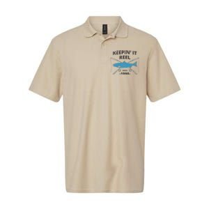 Keepin It Reel Since 1990 Fishing Gift 30th Birthday Softstyle Adult Sport Polo