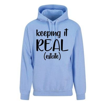 Keeping It Real Estate Funny Real Estate Agent Gift Unisex Surf Hoodie