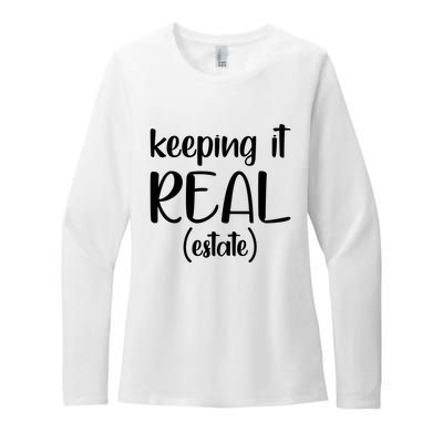 Keeping It Real Estate Funny Real Estate Agent Gift Womens CVC Long Sleeve Shirt