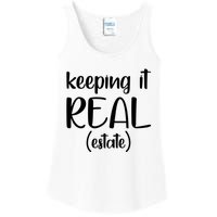 Keeping It Real Estate Funny Real Estate Agent Gift Ladies Essential Tank