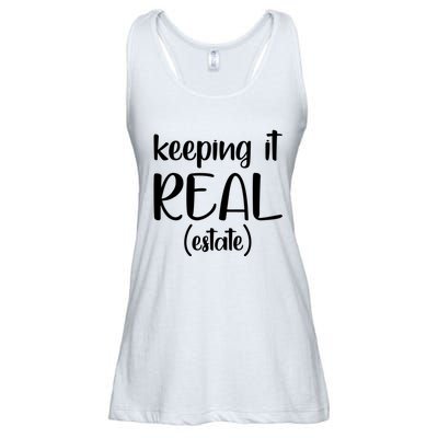 Keeping It Real Estate Funny Real Estate Agent Gift Ladies Essential Flowy Tank