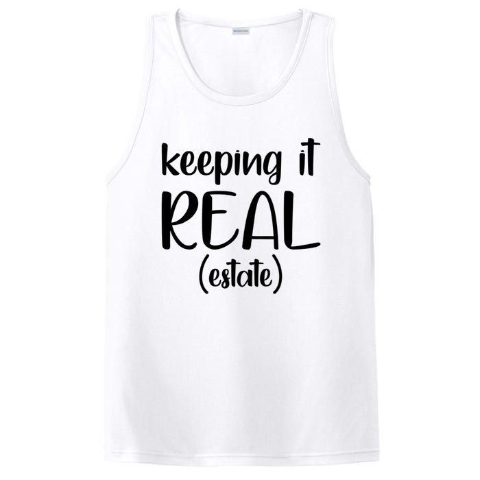 Keeping It Real Estate Funny Real Estate Agent Gift PosiCharge Competitor Tank