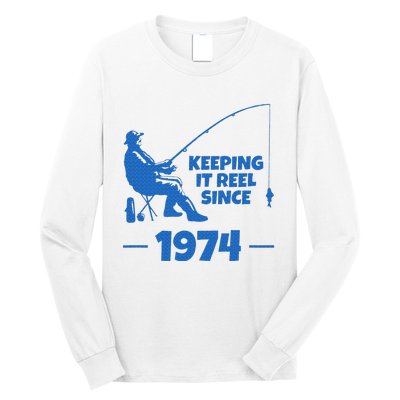 Keeping It Reel Since 1974 Funny Fishing Long Sleeve Shirt