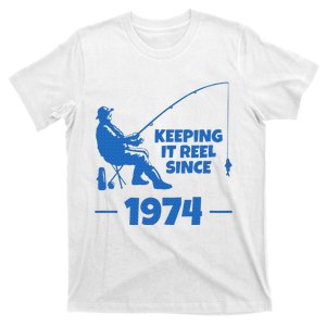 Keeping It Reel Since 1974 Funny Fishing T-Shirt