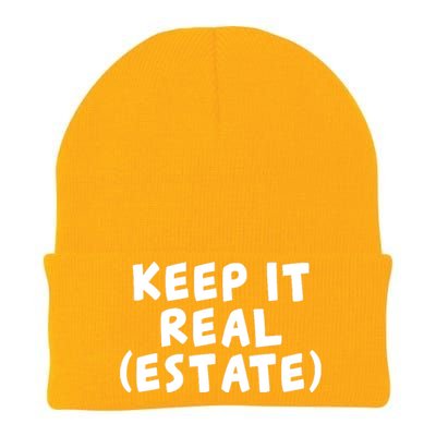 Keep It Real Estate Real Estate Agent Knit Cap Winter Beanie