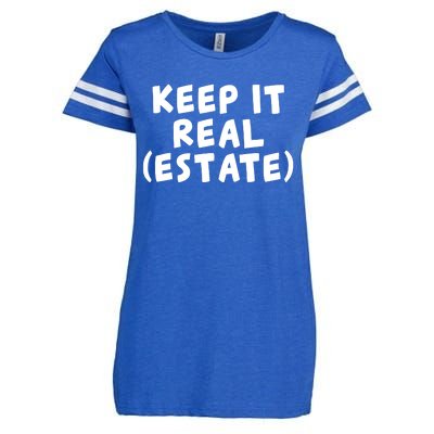 Keep It Real Estate Real Estate Agent Enza Ladies Jersey Football T-Shirt